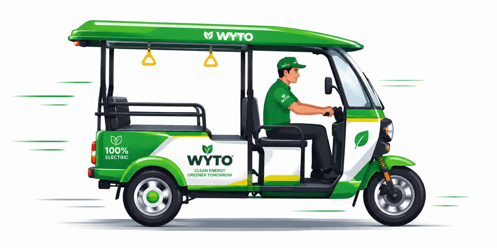 Garbage EV Rickshaw Working View